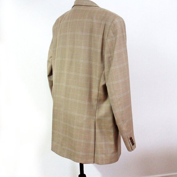 ✨Host Pick✨ Vintage MICHAEL KORS silk wool boyfriend blazer oversized Size 46R - Picture 6 of 8